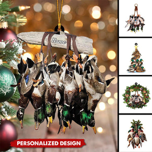 Personalized Duck Hunting Ornament-Gift for Hunting Lover-2024 New Release