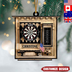 Personalized Dart Ornament -Gift For Dart Lovers - 2024 New Release