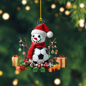 Soccer Snowman Christmas Ornament-Gift For Soccer Players-2024 New Release