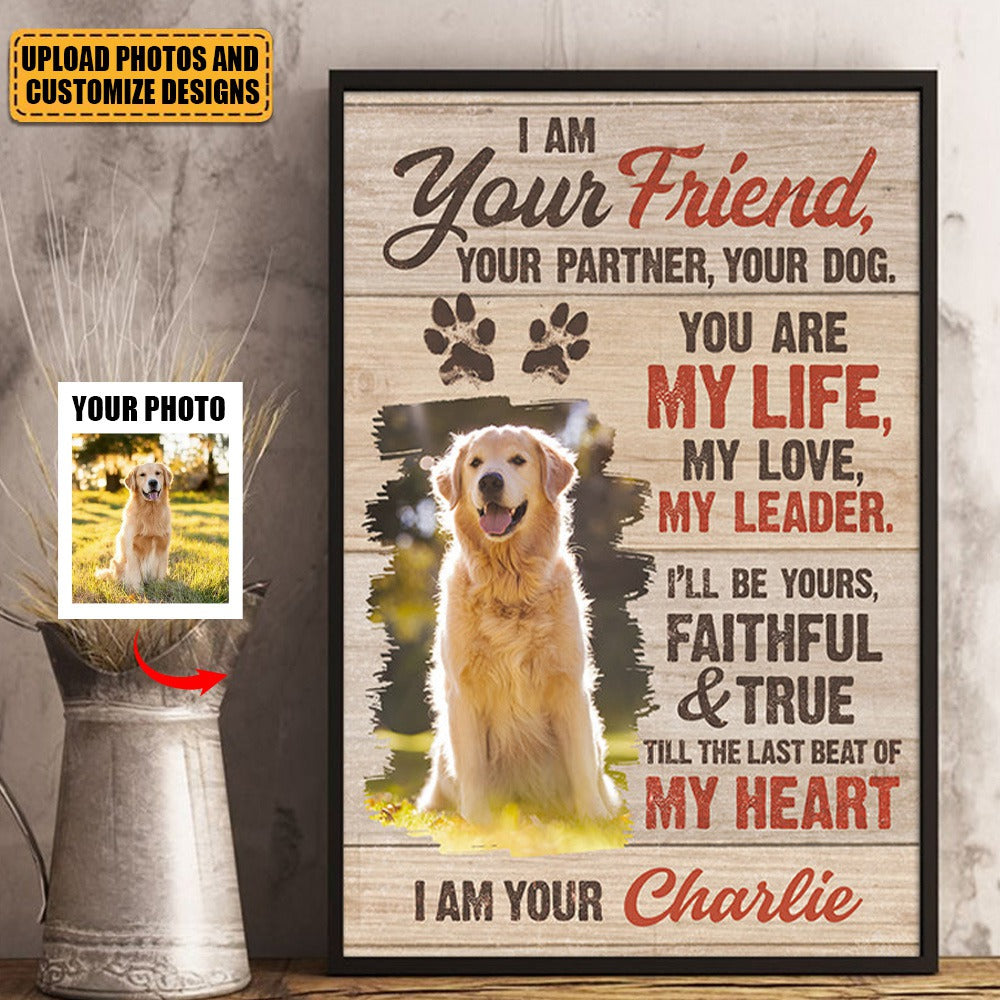 Custom Photo Till The Last Beat Of My Heart - Dog Personalized Custom Vertical Poster - Gift For Pet Owners, Pet Lovers