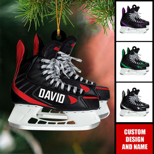 Personalized Ice Hockey Skates Ornament-Gift For Hockey Lovers-2024 New Release