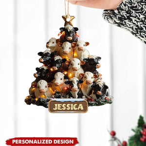 Personalized Dairy Cow Ornament-Gift For Cow Lover,Farmer-2024 New Release