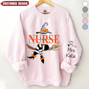 Nurse Life Witch Halloween Sweatshirt - Gift For Nurse