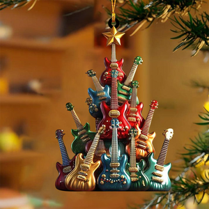 Guitar Christmas Tree Ornament-Gift For Guitar Lovers-2024 New Release