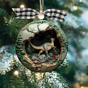 Dinosaur Christmas Ornament-Gift For Dinosaur Lover-2024 New Release