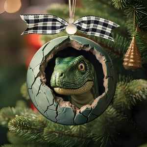 Dinosaur Christmas Ornament-Gift For Dinosaur Lover-2024 New Release