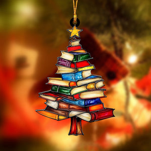 Christmas Book Tree Ornament--Gift For Book Lover-2024 New Release