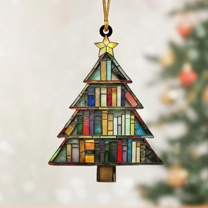 Christmas Book Tree Ornament--Gift For Book Lover-2024 New Release