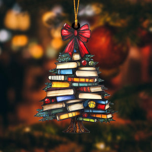 Christmas Book Tree Ornament--Gift For Book Lover-2024 New Release