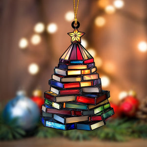 Christmas Book Tree Ornament--Gift For Book Lover-2024 New Release