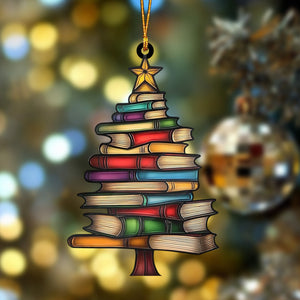 Christmas Book Tree Ornament--Gift For Book Lover-2024 New Release