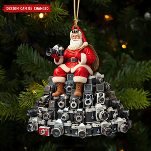 Personalized Santa Camera Christmas Tree Ornament-Gift for Photographers-2024 New Release