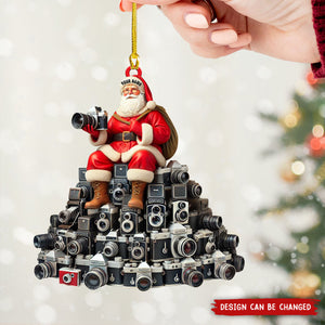 Personalized Santa Camera Christmas Tree Ornament-Gift for Photographers-2024 New Release