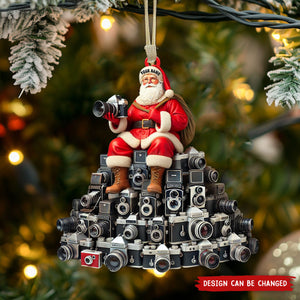 Personalized Santa Camera Christmas Tree Ornament-Gift for Photographers-2024 New Release