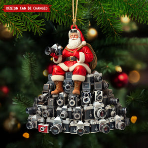 Personalized Santa Camera Christmas Tree Ornament-Gift for Photographers-2024 New Release