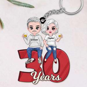 Personalized Anniversary Couple Annoying Each Other And Still Going Strong Acrylic Keychain