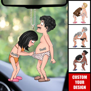 Personalized Funny Couple Acrylic Car Ornament-Gift Idea For Couple/ Valentine