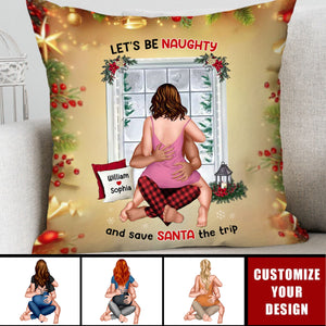 Let's Be Naughty, Couple Gift-2024 New Release Personalized Funny Pillow