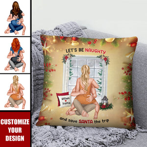 Let's Be Naughty, Couple Gift-2024 New Release Personalized Funny Pillow