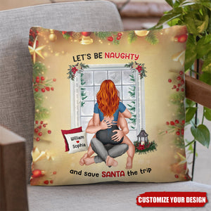 Let's Be Naughty, Couple Gift-2024 New Release Personalized Funny Pillow