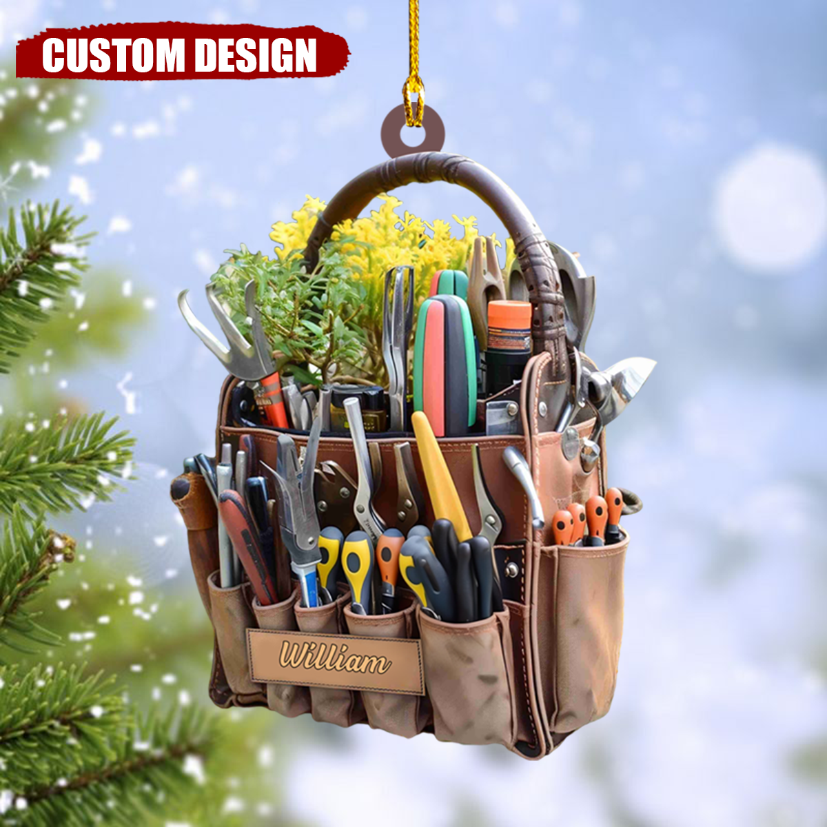 2024 New Release Garden Carry Bag-Personalized Christmas Ornament-Gift For Garden Lover