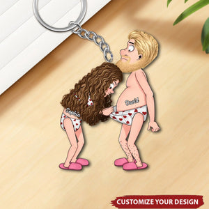 Personalized Funny Couple Keychain - Gift Idea For Couple/ Valentine