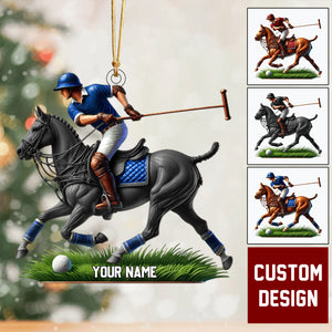 Personalized Polo Player Christmas Ornament, Gift for Polo Players - 2024 New Release