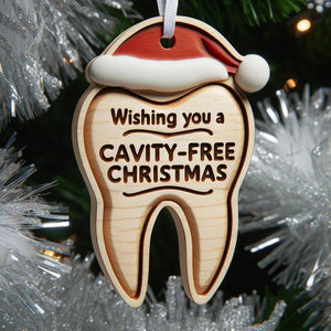 Dentist Ornament "Cavity-Free Christmas"