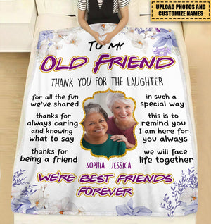 We're Best Friends Forever, Personalized Blanket, Gifts For Friend