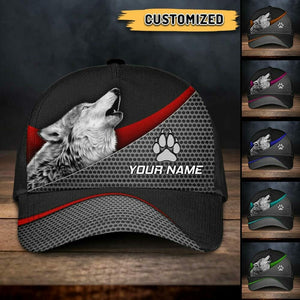 Wolf Color Metal Pattern Personalized Classic Cap