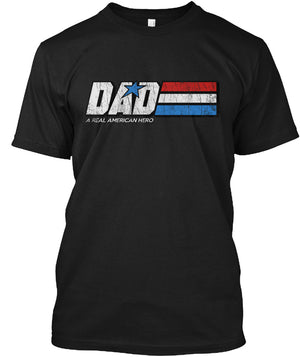 Personalized Papa, Dad: Real American Hero, Father's Day Gift T-Shirt