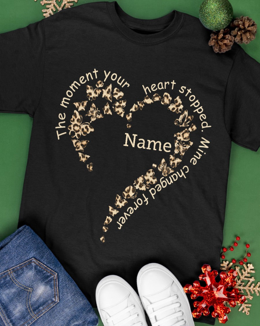 Eternal Love: Memorial Shirt with Personalized Butterflies Heart Design Classic T-Shirt