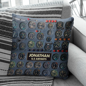 Pilot Flight Instruments - Personalized Pillow