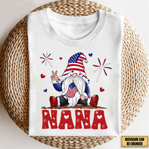 Happy Holidays - Family Personalized Custom Unisex T-shirt - 4th Of July, Birthday Gift For Grandma