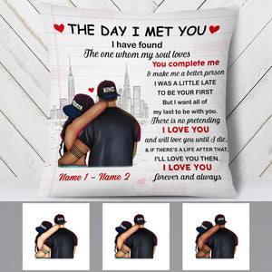 Couple The Day I Met You Pillow, Best Gift For couple