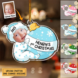 Baby First Christmas - Personalized Acrylic Photo Ornament