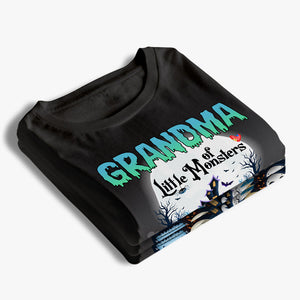 Grandma Of These Little Monsters - Personalized Unisex T-Shirt - Gift For Grandma, Gift For Grandparents, Halloween Gift