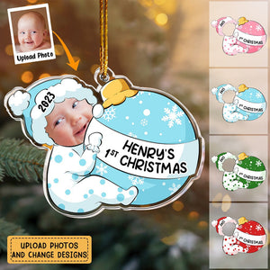 Baby First Christmas - Personalized Acrylic Photo Ornament