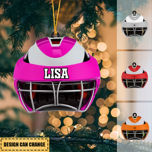 Lacrosse Helmet Personalized Ornament