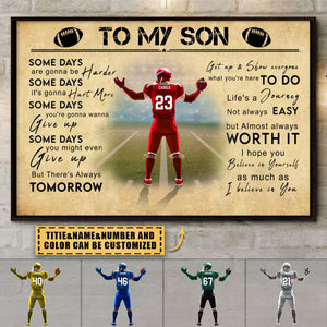 New Release Personalized Personalized American Football Horizontal Poster