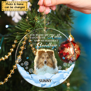 Custom Photo If Love Could Have Saved You - Memorial Gift - Personalized Circle Acrylic Christmas Ornament