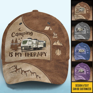 Camp Hair Don't Care - Camping Personalized Custom Hat, All Over Print Classic Cap - Gift For Camping Lovers