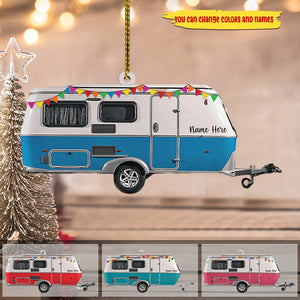 Custom Christmas Ornament Gift For Camping Lovers - Camper Christmas Ornament