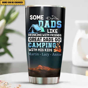 Custom Name Gift For Dad Camping Dad Tumbler