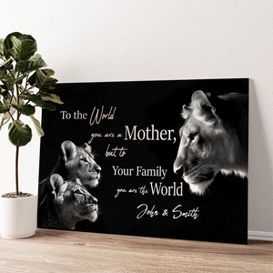 Family Personalized Custom Poster - Mother's Day, Birthday Gift For Mom