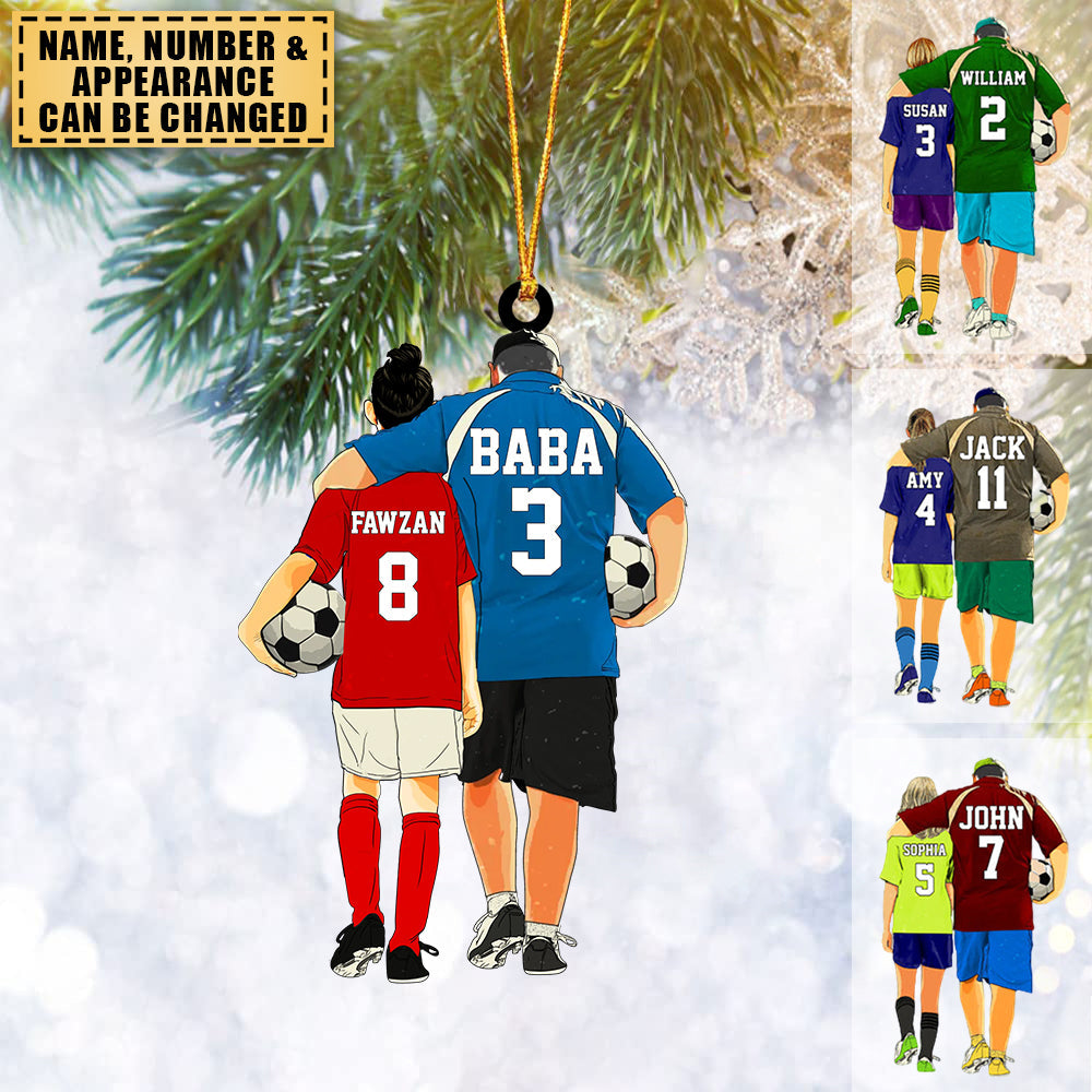 Personalized Soccer Players Gift For Kids Acrylic Ornament, Gift for Soccer/Football Lovers