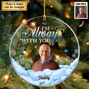 Custom Photo If Love Could Have Saved You - Memorial Gift - Personalized Circle Acrylic Christmas Ornament