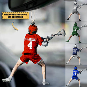 Personalized Lacrosse Players Christmas Ornament, Gift for Lacrosse Lovers