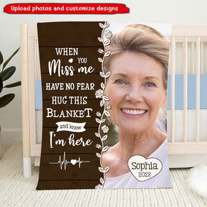 When You Miss Me - Personalized Custom Blanket