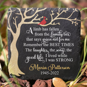 The Laughter, The Song, The Good Life I Lived While I Was Strong - Personalized Memorial Stone, Human Grave Marker - Memorial Gift, Sympathy Gift